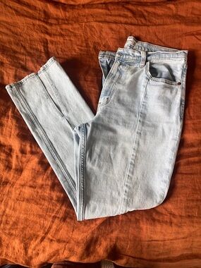 Abercrombie & Fitch Light Blue High-Rise Skinny Jeans